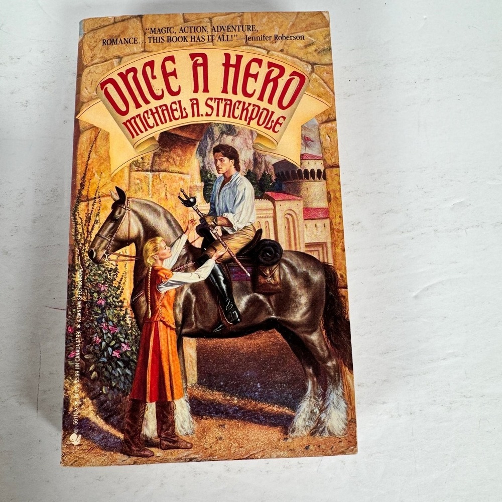Once a Hero Michael A. Stackpole 1994 Fantasy Novel Bantam Spectra